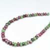 Beautiful Natural Earthmined Ruby Zoisite Premium Smooth Roundel Beads Strand Length 18 Inches and Size 3mm to 4mm approx.